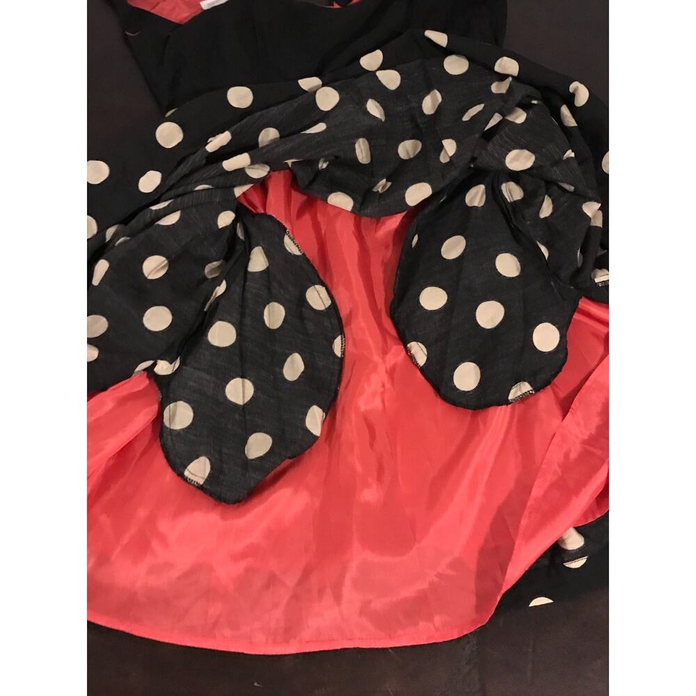 Anthropologie Corey Lynn Calter Polka Dot Fit Flare Dress Size 8 Slice of Lime - Picture 5 of 9